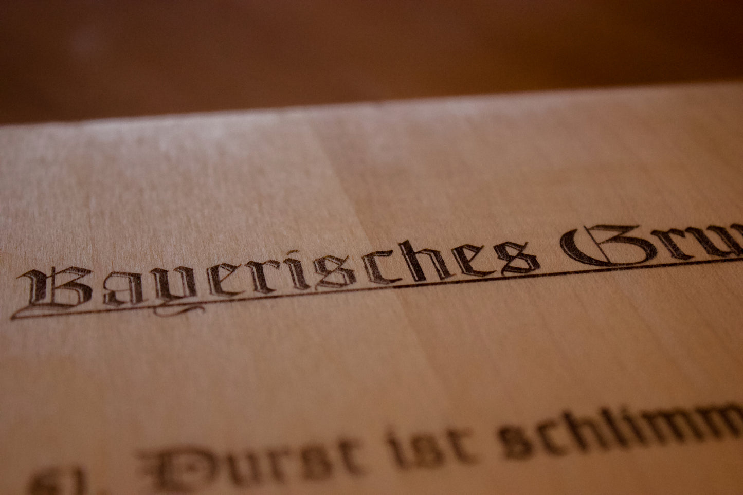 Schneidebrett - Bayerisches Grundgesetz